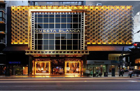 沿河门头设计与商业空间的纽带。