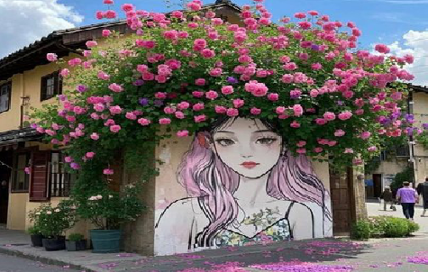 沿河怎么设计网红打卡墙绘