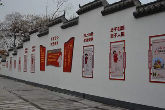 沿河墙体彩绘-乡村文化墙