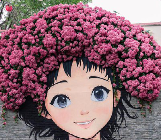 沿河墙体彩绘-网红墙打卡