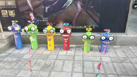 沿河商业区彩绘