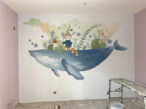 沿河手绘墙的特点及优势。